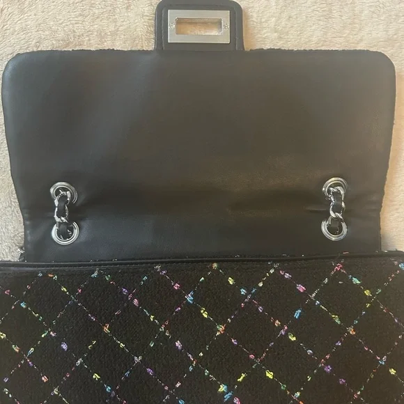 Karl Lagerfeld Black Quilted Shoulder Bag with Chain Strap - Picture 8 of 10